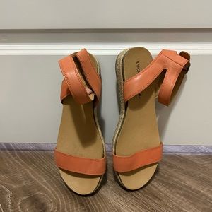 Lucky Brand leather sandals, like new